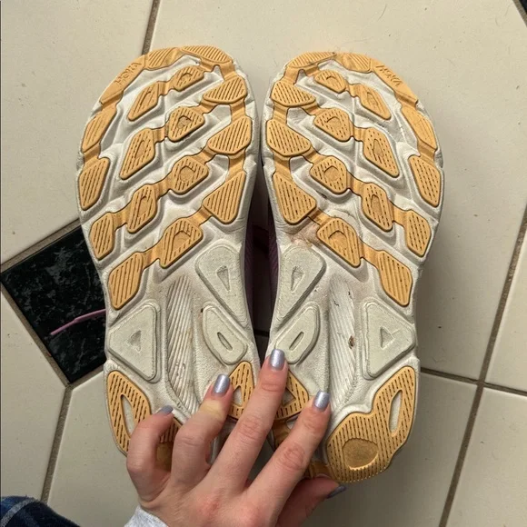 Hoka Women's Pink and Blue Athletic Shoes - Picture 3 of 11